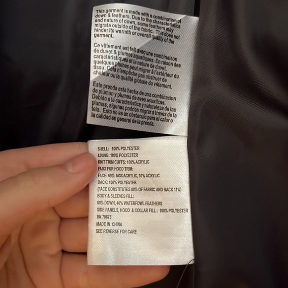 *BRAND NEW* Micheal Kors charcoal grey winter coat with fur hood. - Picture 10 of 11